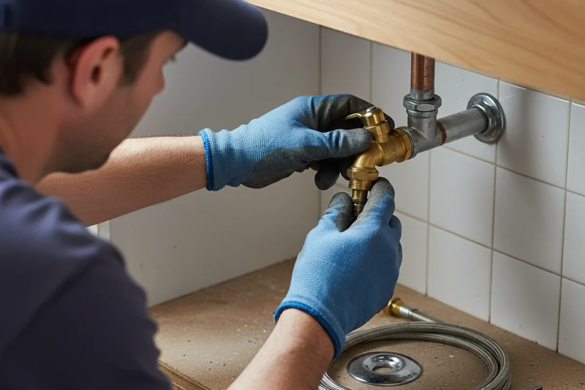 Shutoff valve and fitting work during Faucet and Fixture Repair in Dolgeville